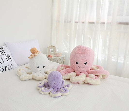 Baby Octopus Plush Toy Soft Stuffed Animal Cuddle Cute Gift Kids UK
