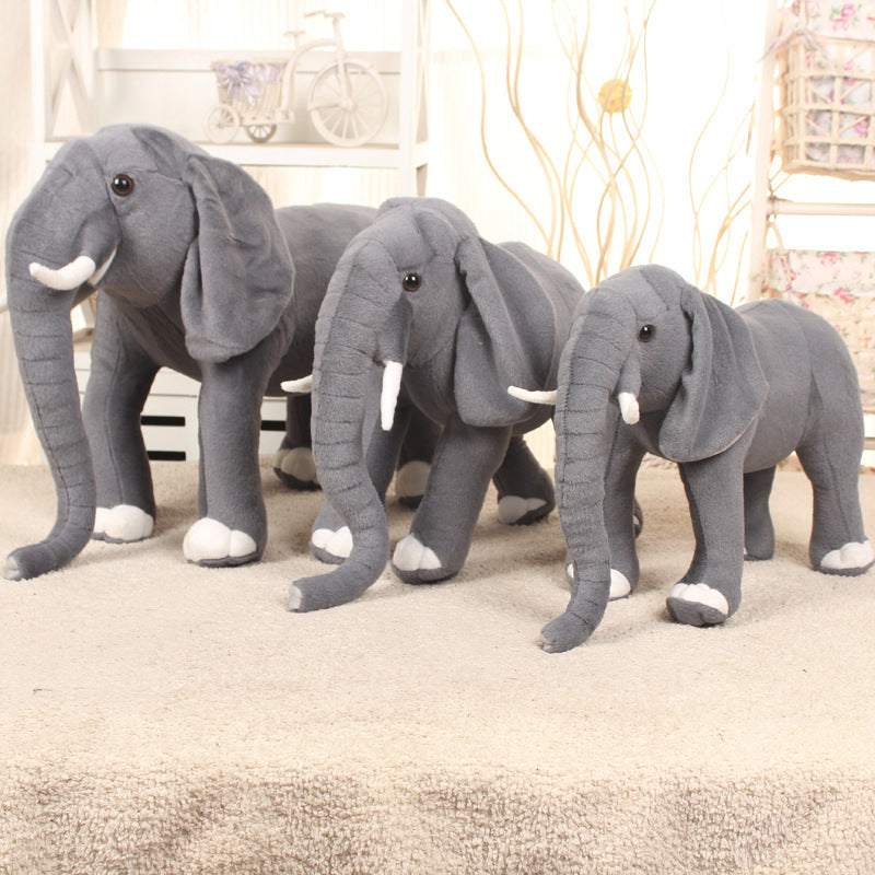 Large Grey Elephant Plush Stuffed Animal Toy Soft Cuddle Baby Pillow Gift