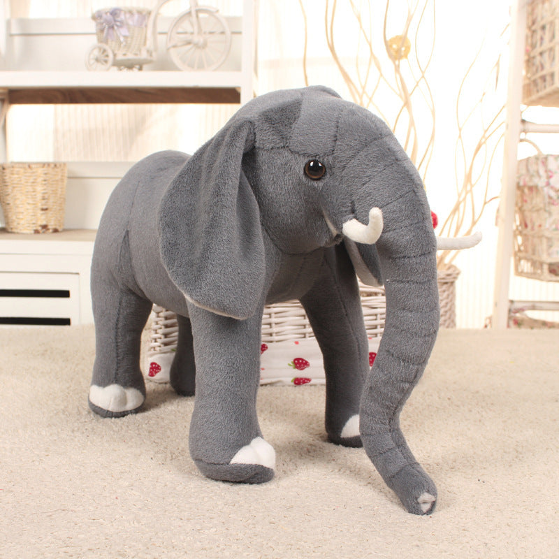 Large Grey Elephant Plush Stuffed Animal Toy Soft Cuddle Baby Pillow Gift