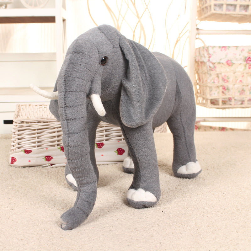 Large Grey Elephant Plush Stuffed Animal Toy Soft Cuddle Baby Pillow Gift