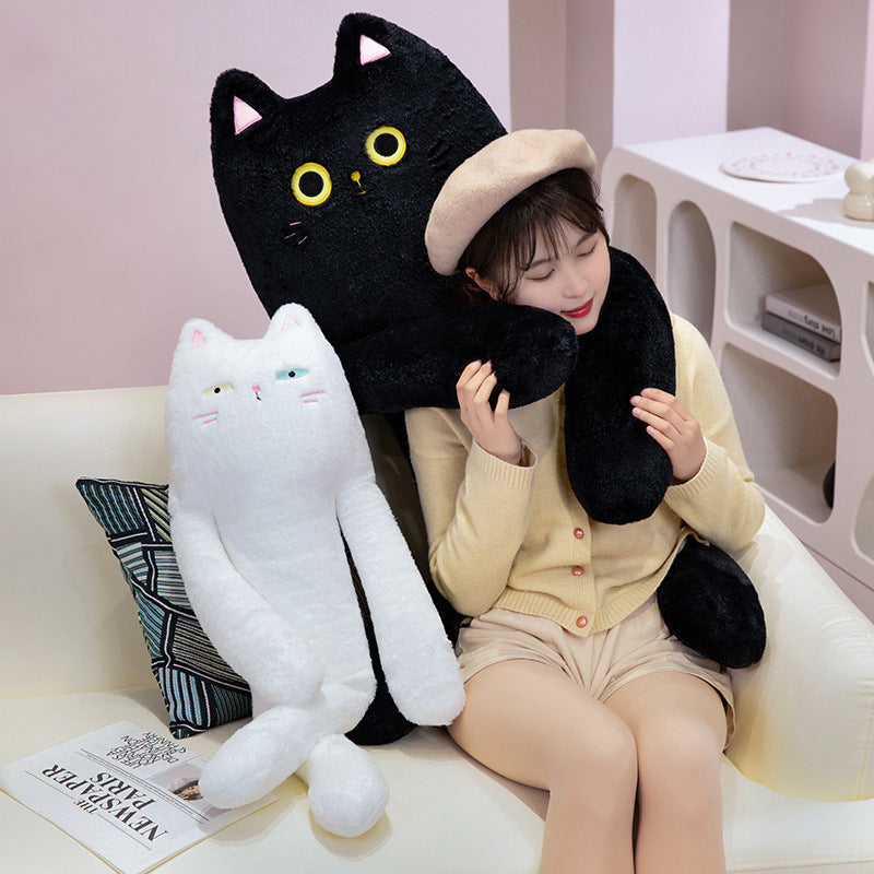 80/100/130cm super Long Cute Cat Doll Plush Toy Soft Stuffed Sleeping Pillow New
