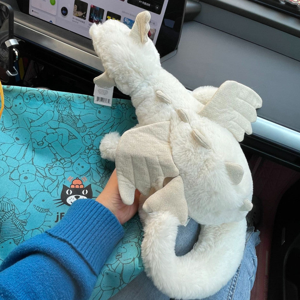 White Snow Dragon RoseBlue Flying Dragon Plush Doll | AU Networks