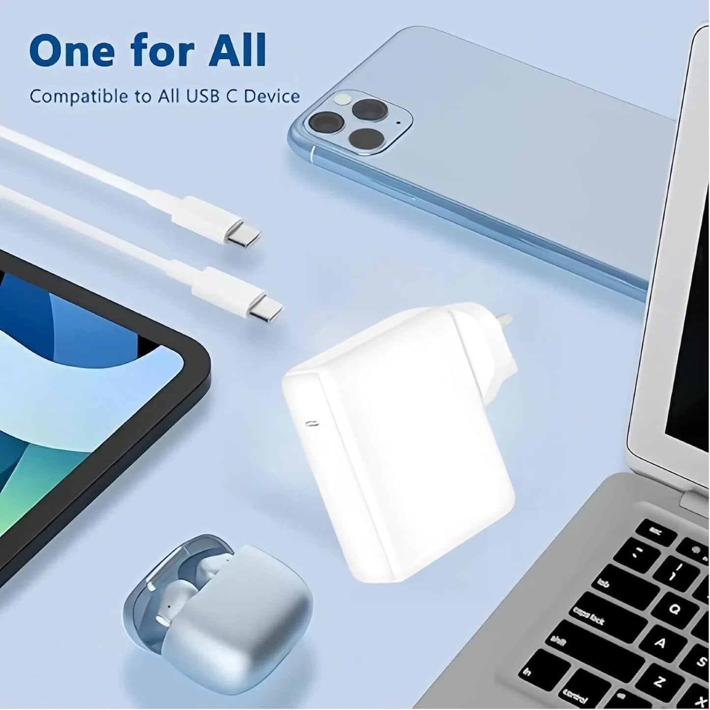 87W USB C Type C Fast Charger Power Adapter Compatible With Book Pro Uk Plug