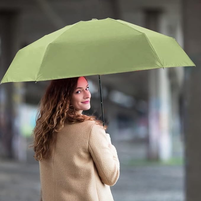 Mini Pocket Capsule Umbrella – UV Protection Windproof Folding Parasol with Case