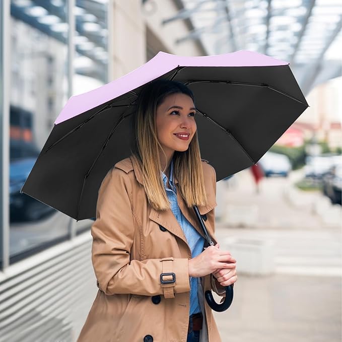 Mini Pocket Capsule Umbrella – UV Protection Windproof Folding Parasol with Case