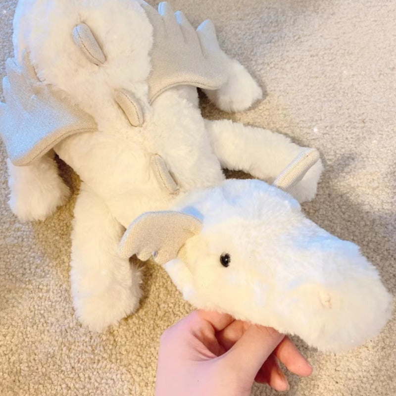 White Snow Dragon RoseBlue Flying Dragon Plush Doll | AU Networks