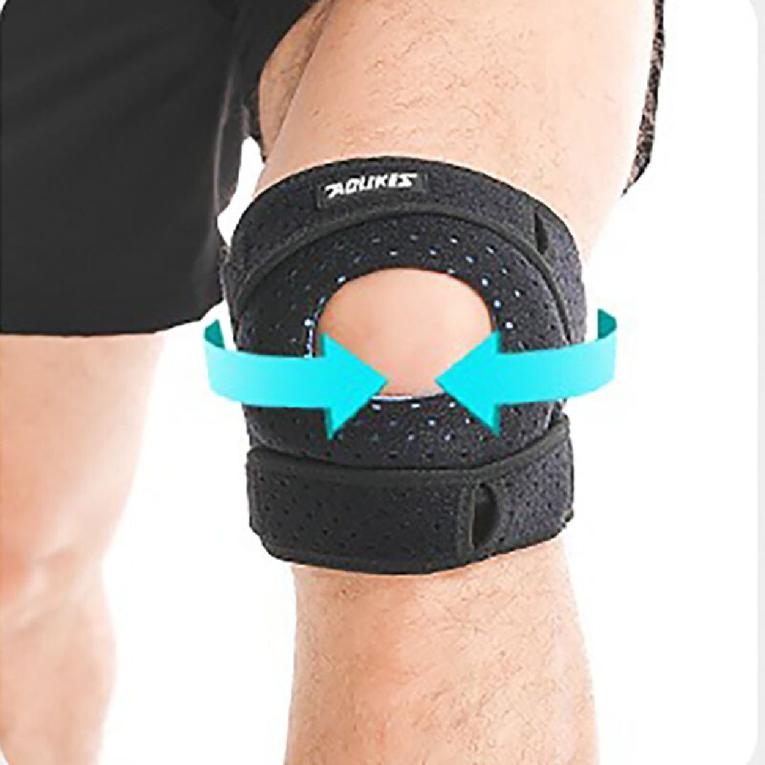 Pressurize Patella Knee Brace Adjustable Patellar Tendon Support Strap & Gel Pad