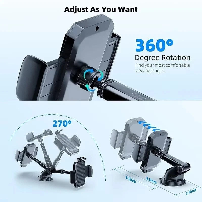 Car Phone Holder Universal Mount Mobile iPhone Windscreen Dashboard or Air Vent